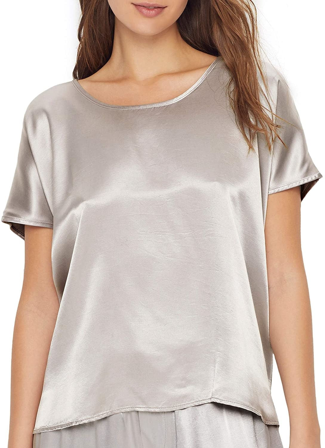PJ Harlow Roxxy Satin Boxy Tee