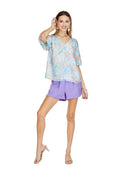 Joy Joy Puff Sleeve Peasant Top