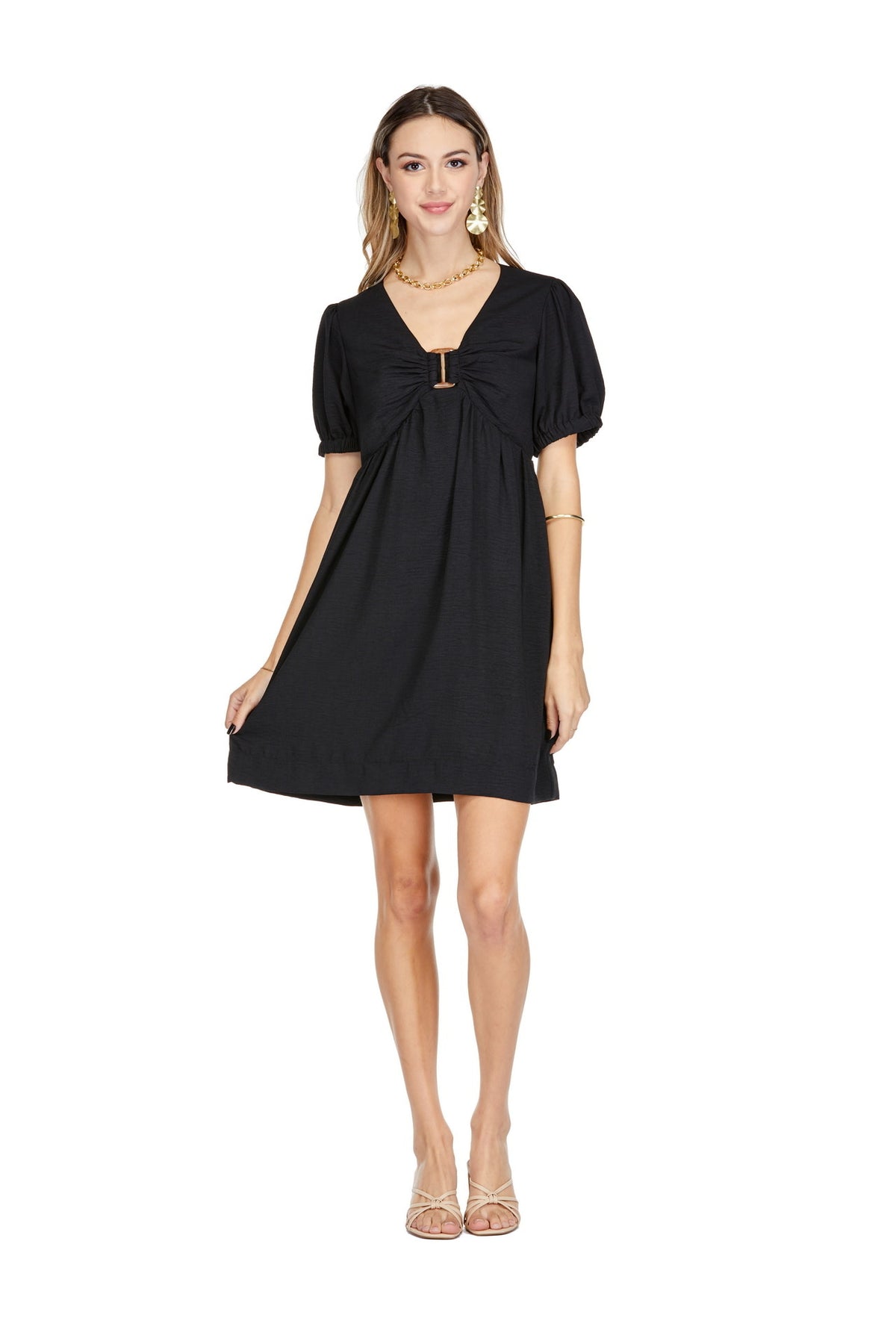 Joy Joy V-Neck Ring Dress