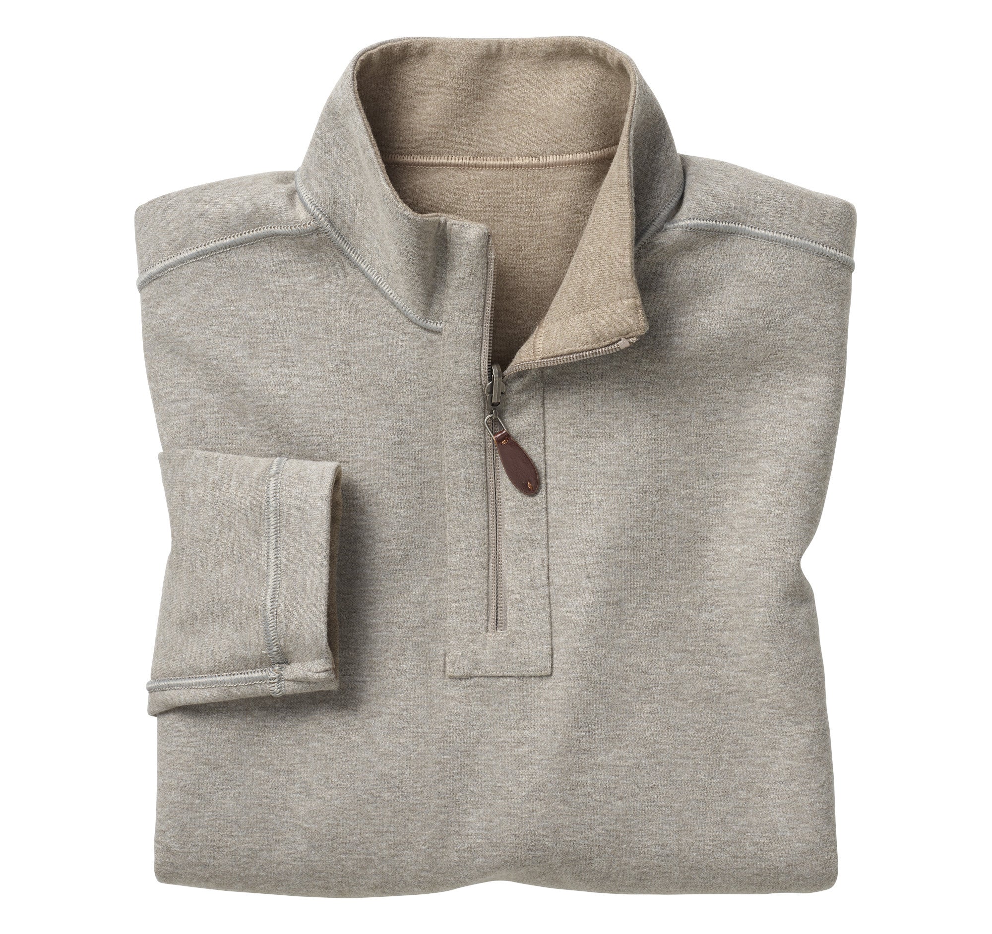 Johnston & Murphy Reversible Solid Quarter Zip