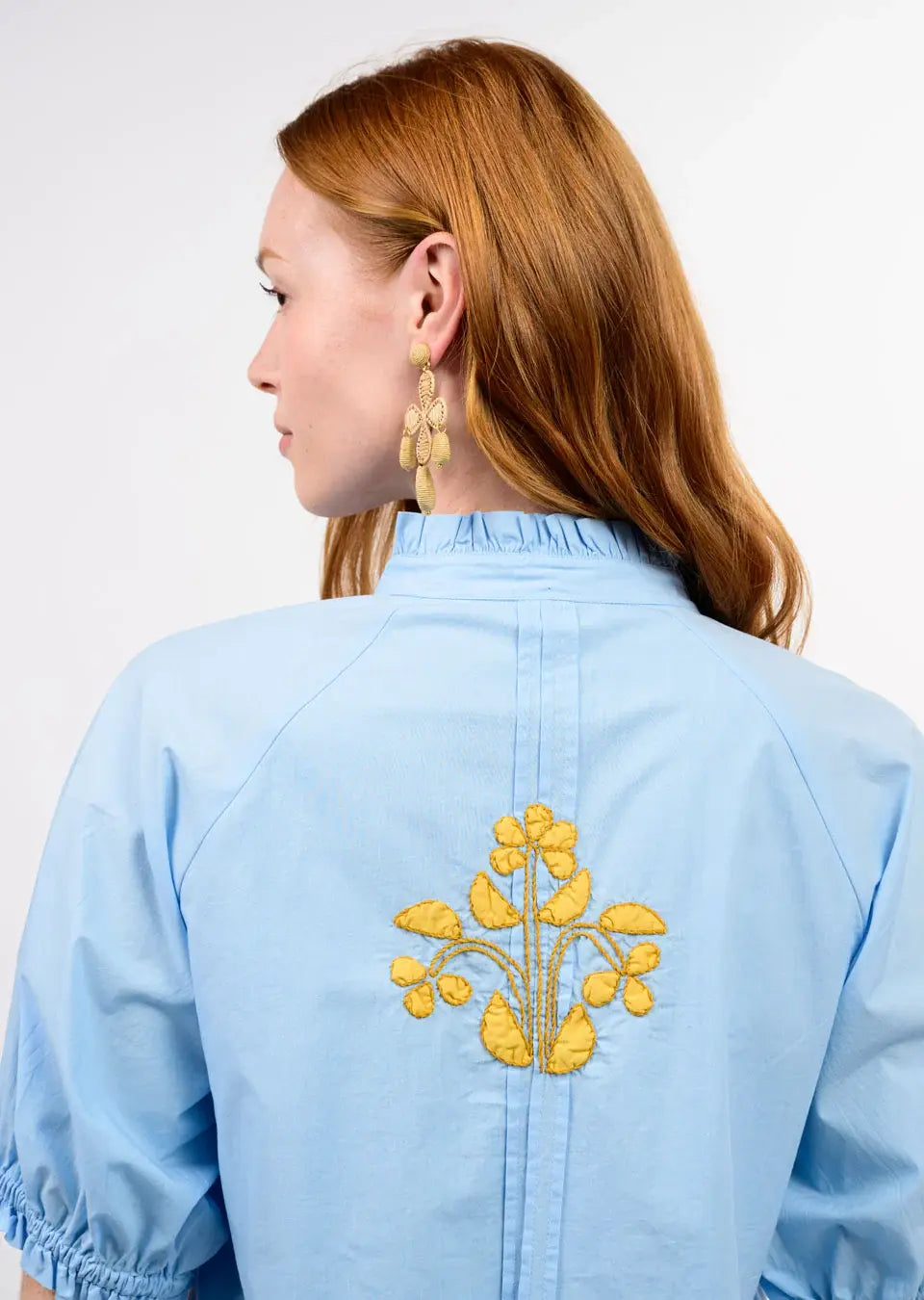 Uncle Frank Blocked Embroidery Dress