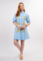 Uncle Frank Blocked Embroidery Dress