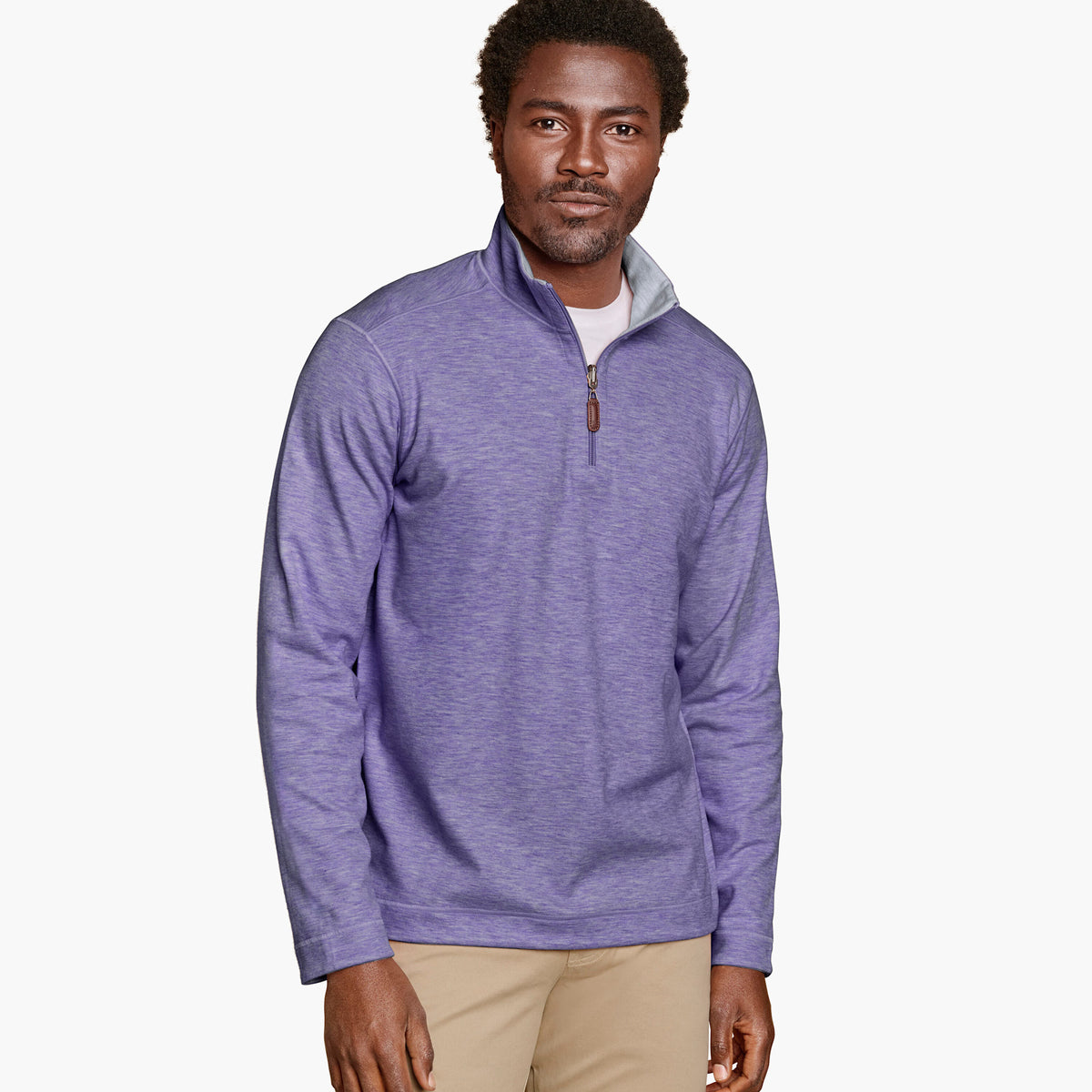 Johnston & Murphy Icon Reversible Solid Quarter Zip