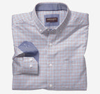 J&M Button Collar Windowpane Sport Shirt