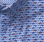 Johnston & Murphy Short Sleeve Printed Cotton Shirt