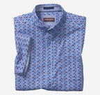 Johnston & Murphy Short Sleeve Printed Cotton Shirt