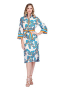 Jade Melody Tam Band Collar Midi Dress