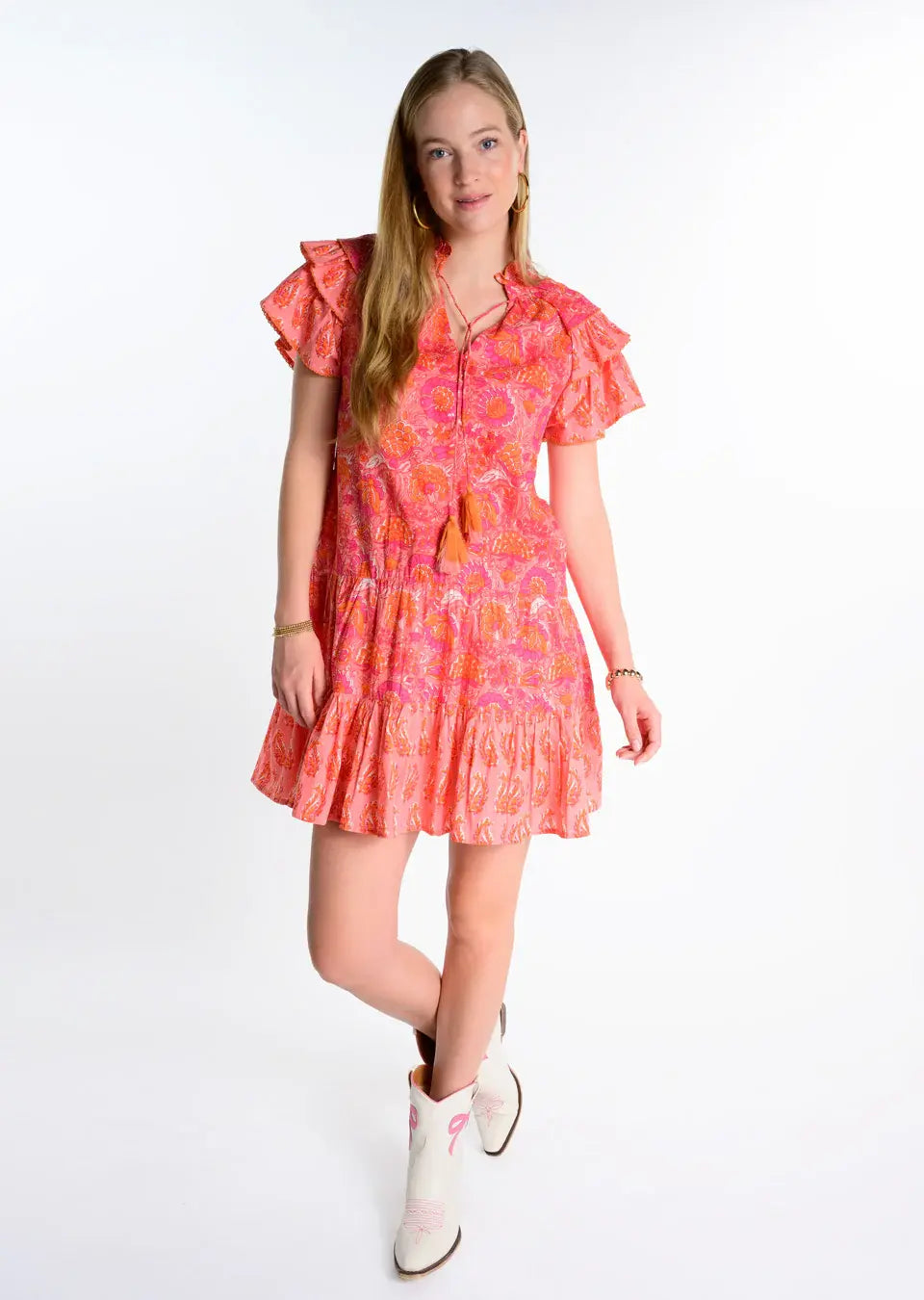 Uncle Frank Twin Block Print Dress