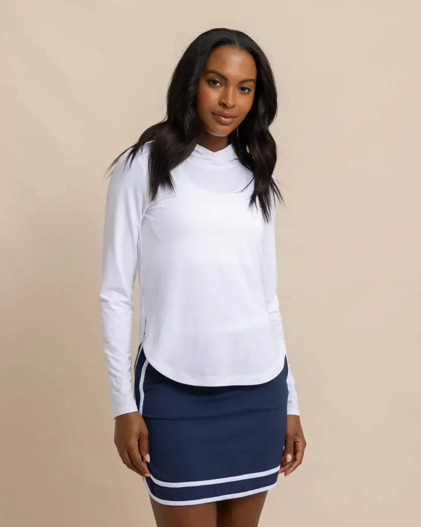 Southern Tide - W LS Linley Brrrilliant Perf Hoodie 2