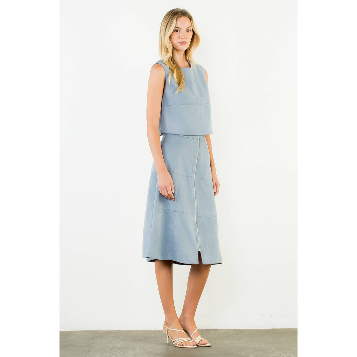 THML - Suede Sleeveless Top
