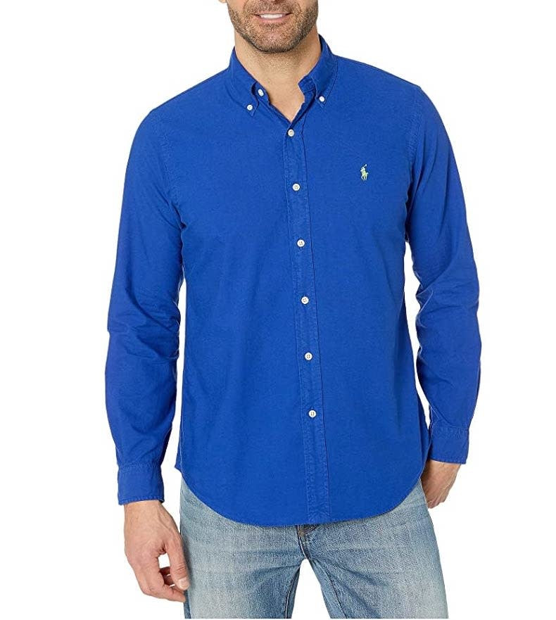 PRL Royal Garment Dyed Oxford Shirt