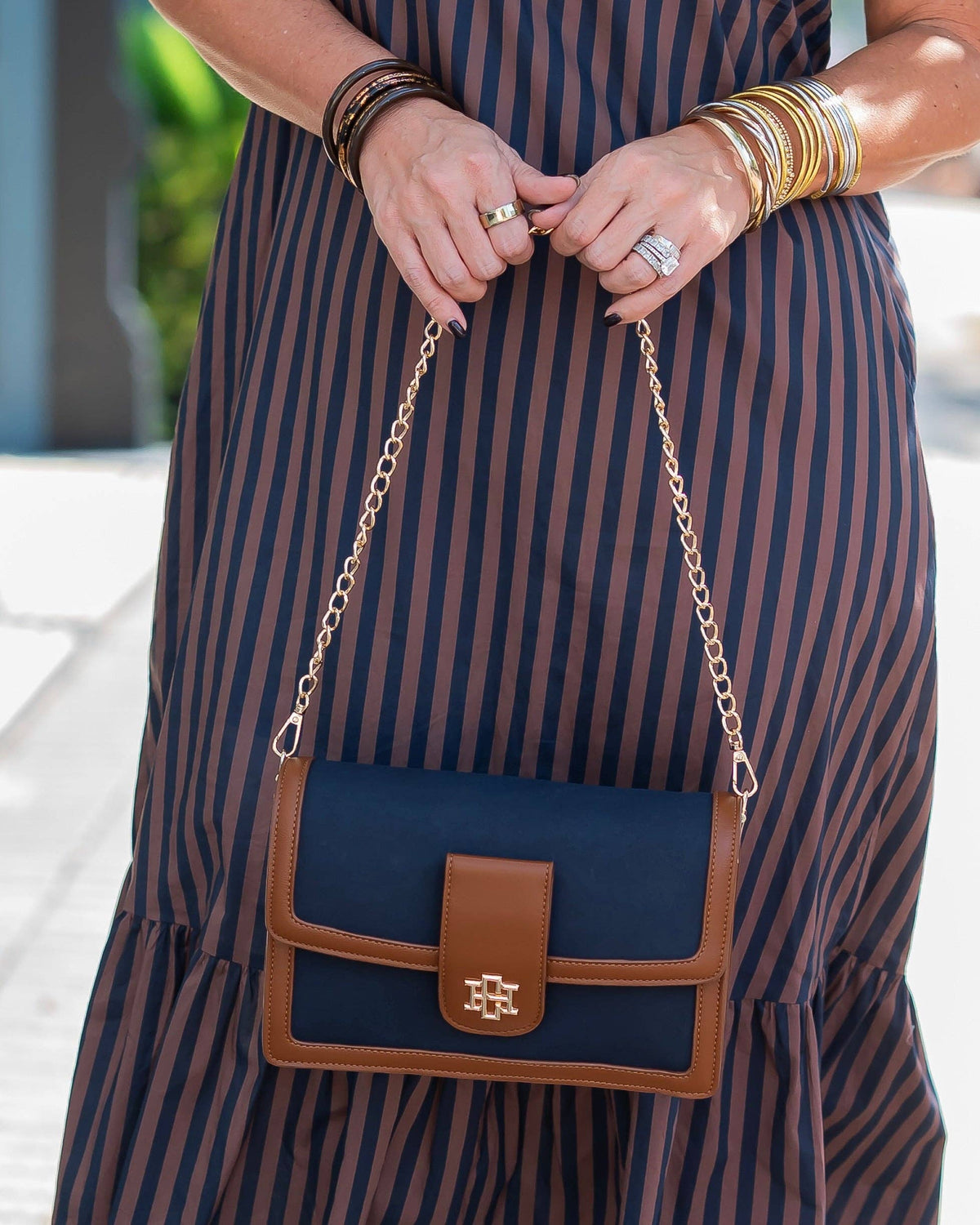 Caroline Hill - Collins Crossbody Navy S