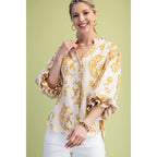 STYLE USA - Balloon Sleeves Blouse