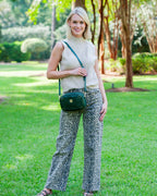 Caroline Hill - Sloane Studded Crossbody Hunter Green EC