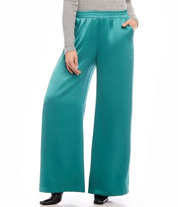 Karen Kane Satin Wide Leg Pants