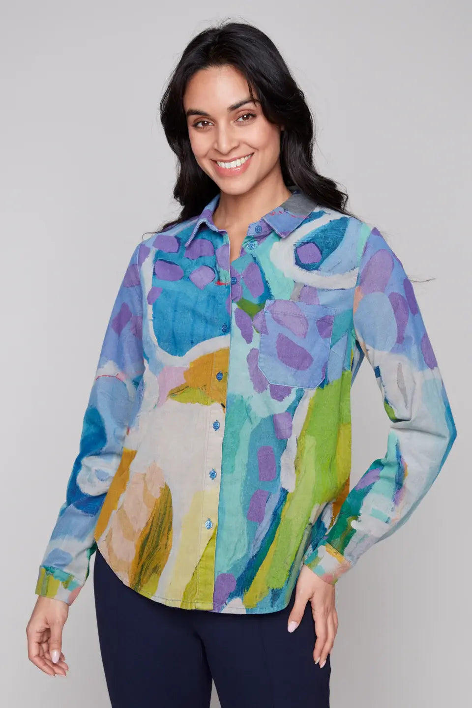Claire Desjardins Walk for a While Cotton button-up Top