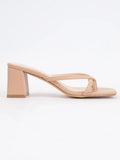 Ccocci Elia-1 Thong Strap Square Toe Block Heel Sandals