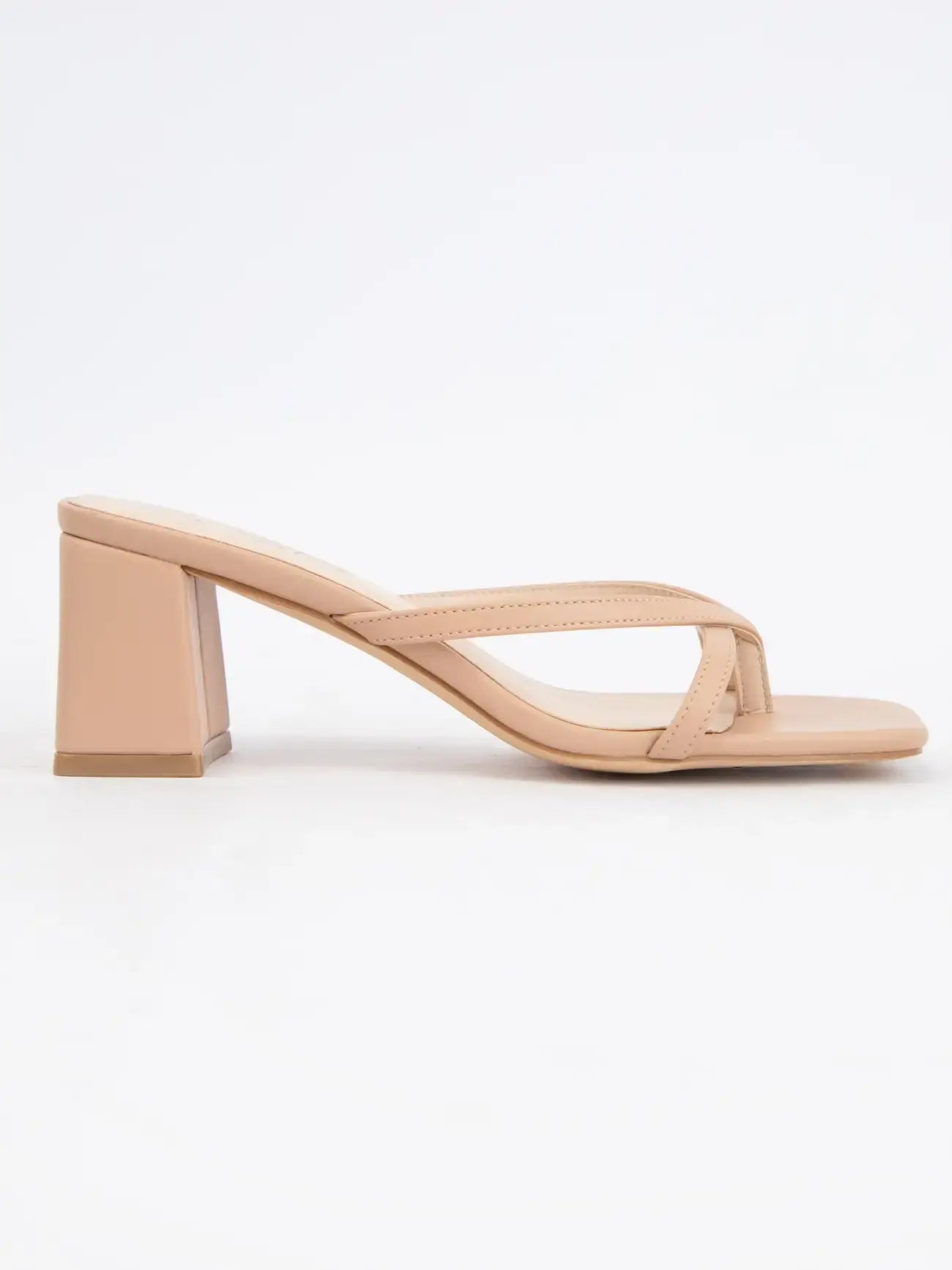 Ccocci Elia-1 Thong Strap Square Toe Block Heel Sandals