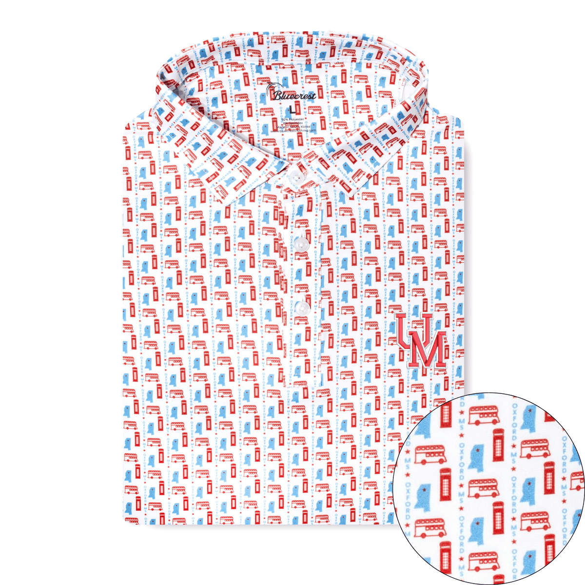 Bluecrest - The Oxford Performance Polo - Ole Miss