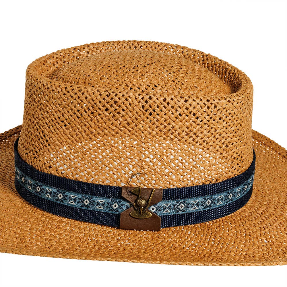American Hat Makers - Gambler Sun Straw Hat - Style Links (6/Cs Pre-Pack )