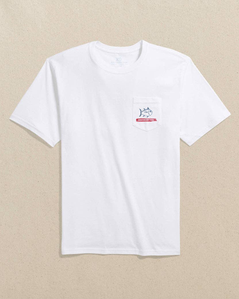 Southern Tide - M SS Americana Wooden Flag Tee