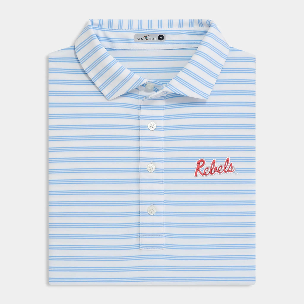 GenTeal Ole Miss Heritage Blue Rush Performance Polo