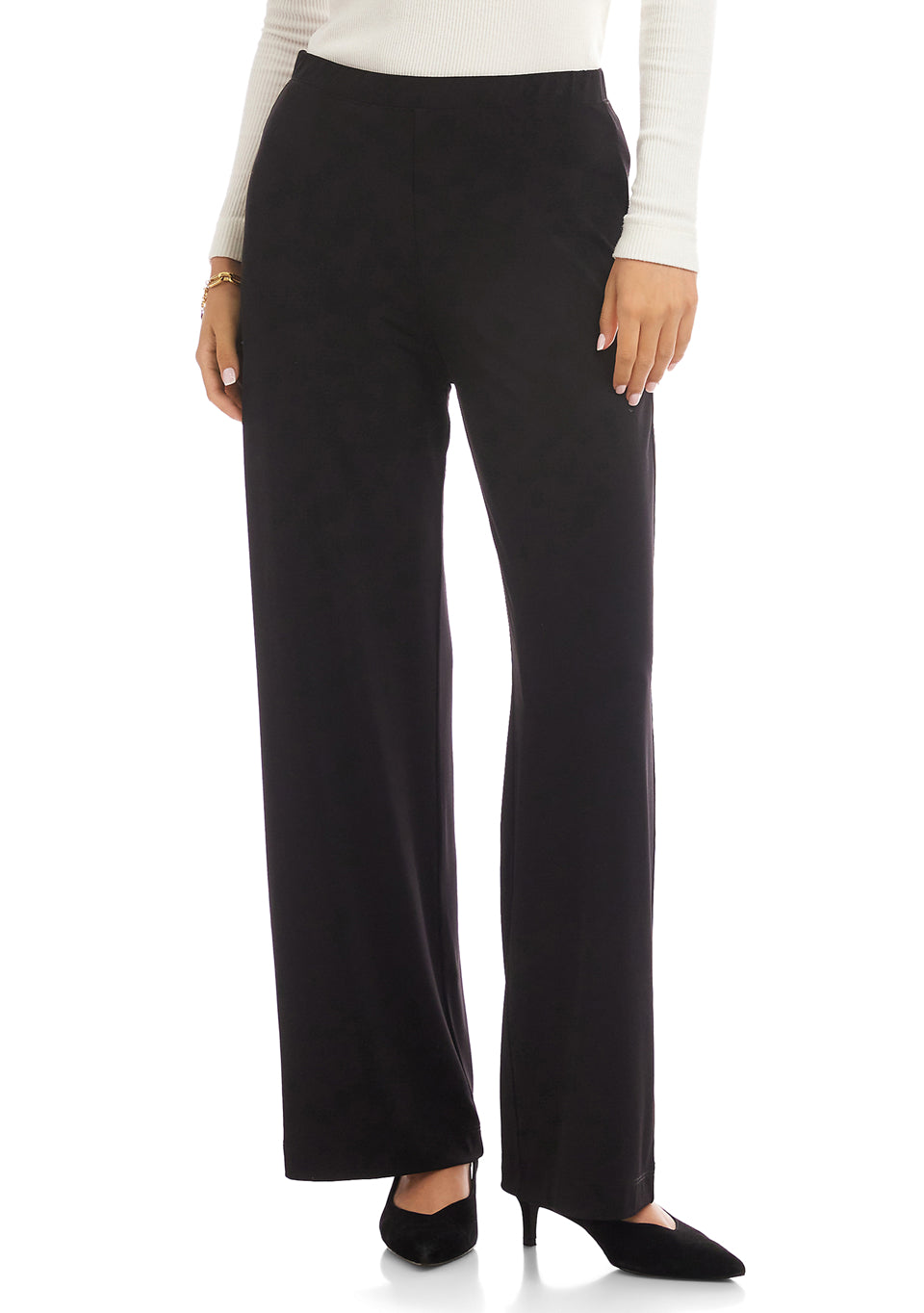 Karen Kane Travel Jersey Wide-Leg Pants