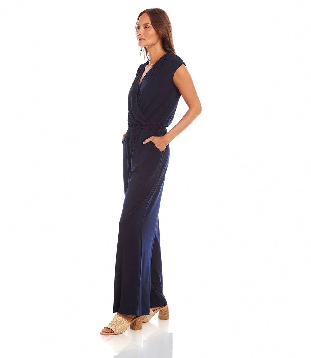 Karen Kane Sleeveless Travel Jersey Jumpsuit