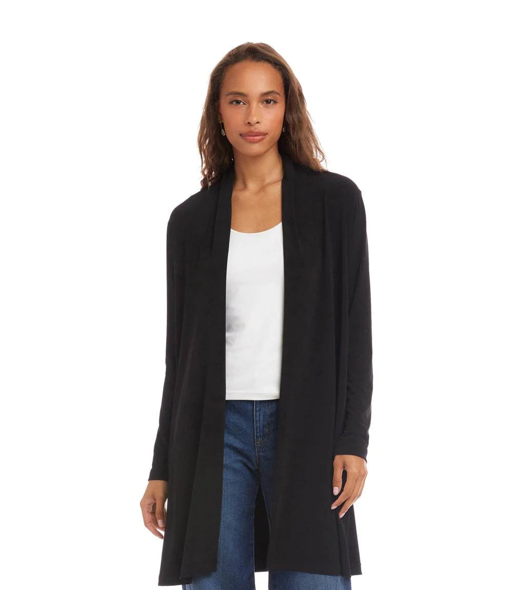 Karen Kane Travel Jersey Adjustable Zip Jacket