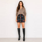 LoveWednesday  Midnight Garden Mini Skirt