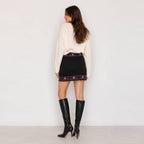LoveWednesday  Midnight Garden Mini Skirt