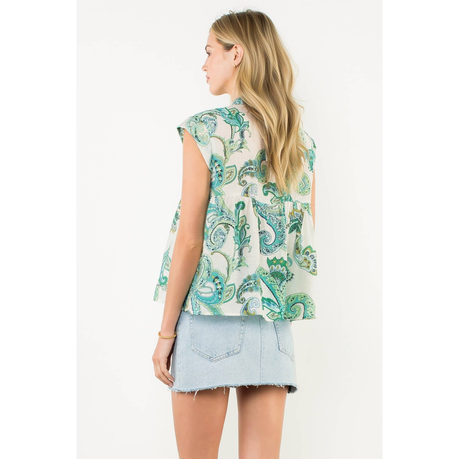 THML - Short Sleeve Print Top