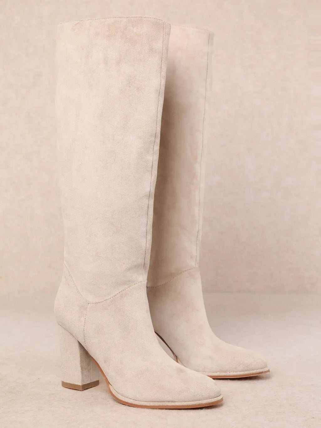 Miracle Miles Fynn Classic Stacked Heel Knee-High Boot