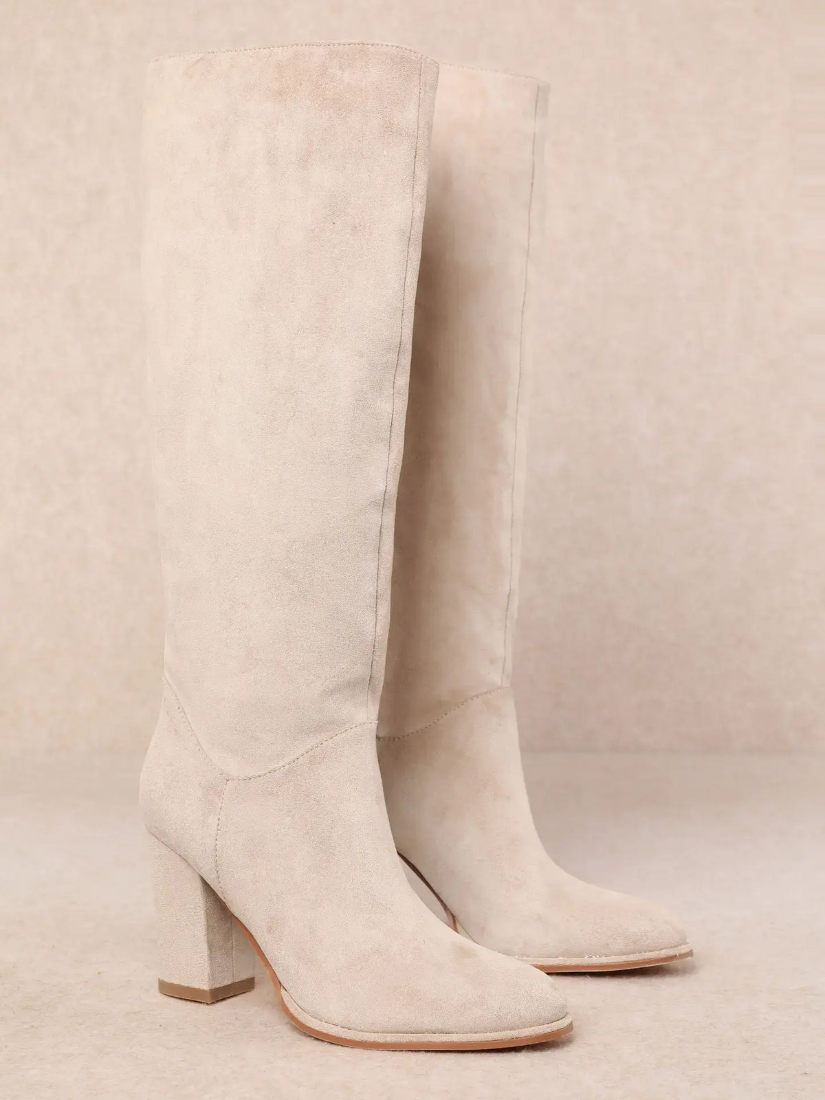 Miracle Miles Fynn Classic Stacked Heel Knee-High Boot