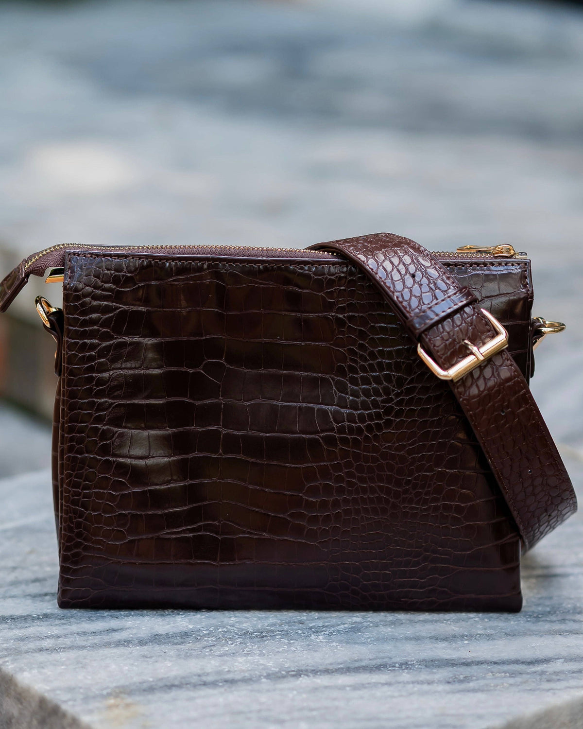 Caroline Hill - Ariana Crossbody Chocolate EC