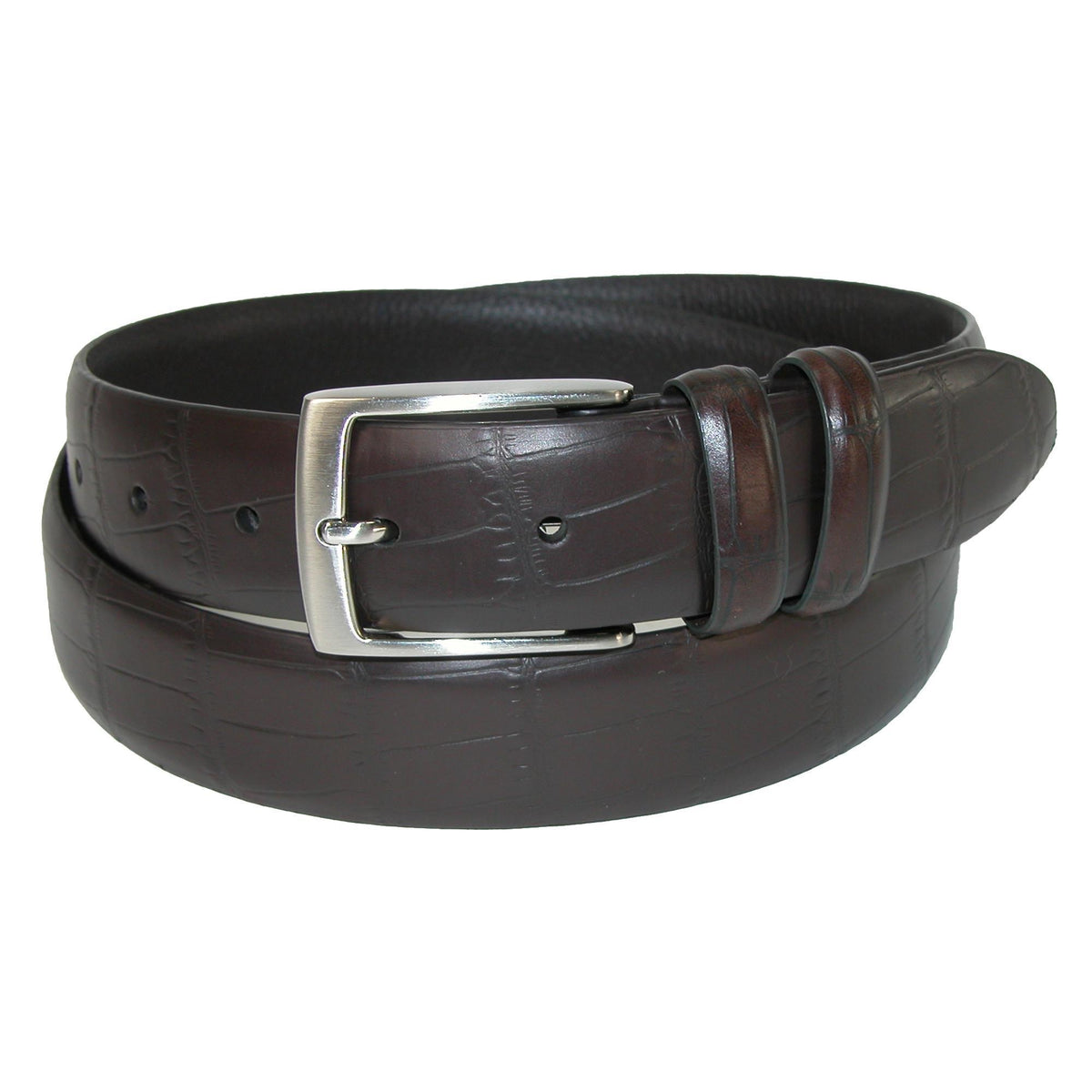 Aquarius Embossed Croc Belt