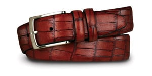 Aquarius Embossed Croc Belt