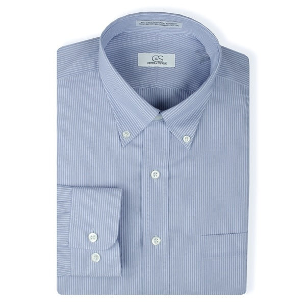 Cooper & Stewart Double Line Stripe Dress Shirt