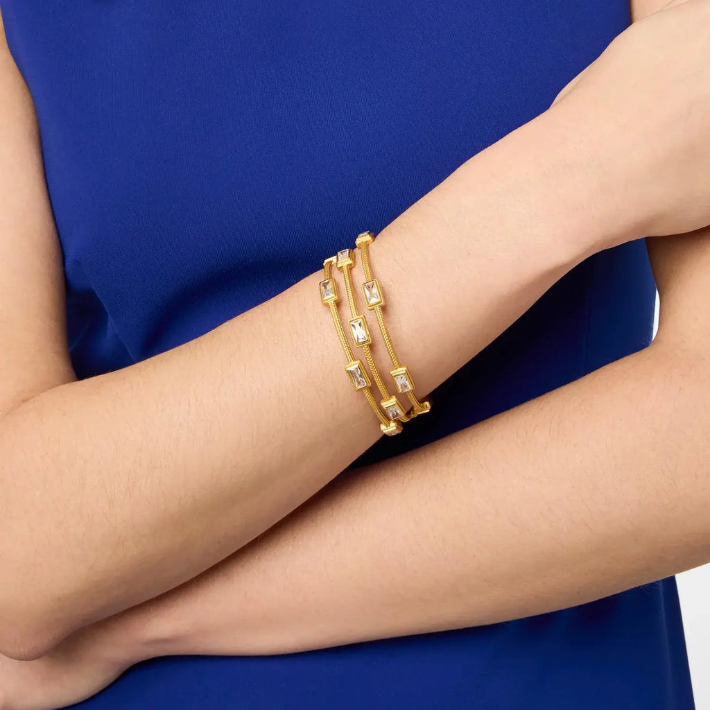 Julie Vos Baguette Gold Bangle
