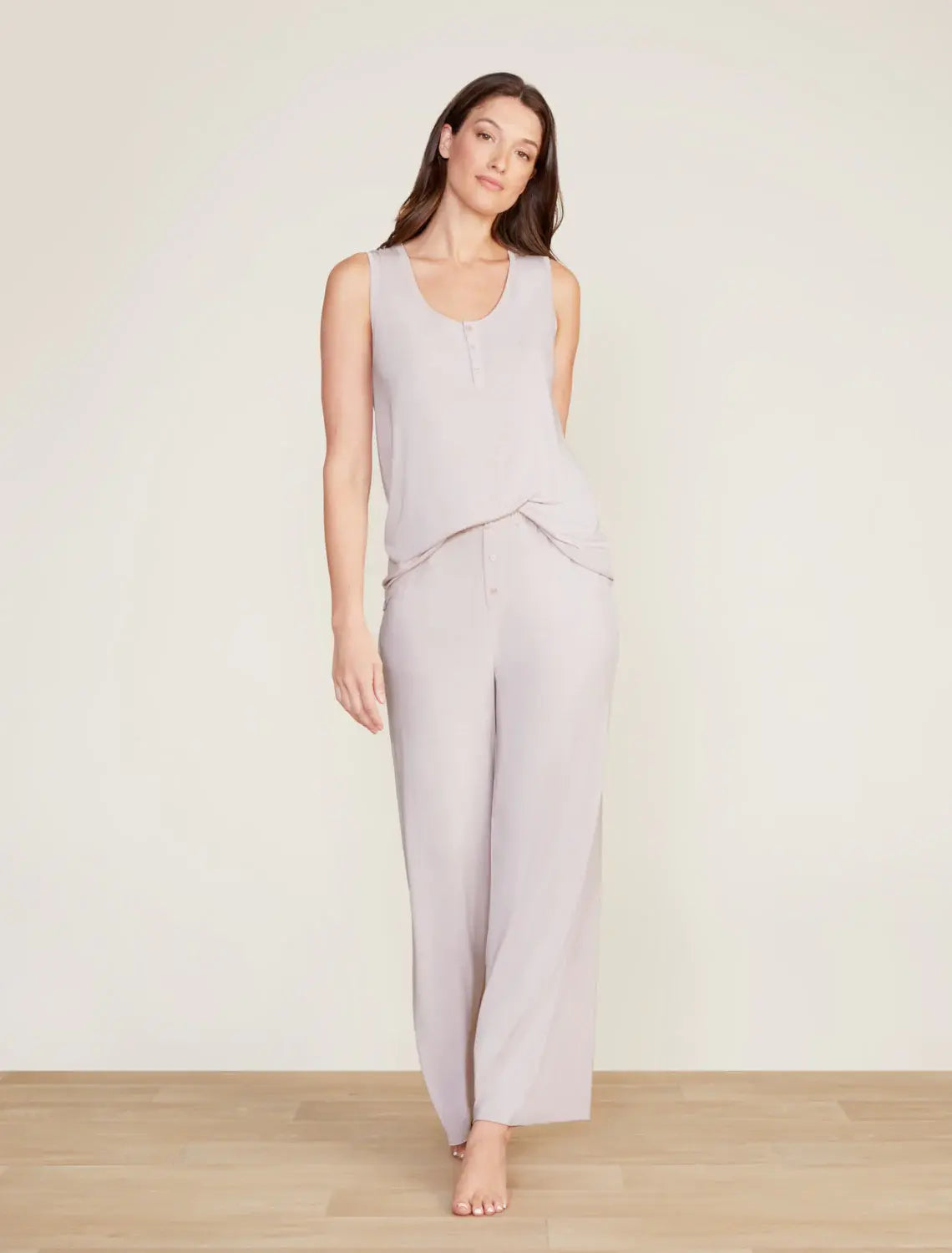 Barefoot Dreams Luxe Milk Jersey ™ Women's Henley PJ Set