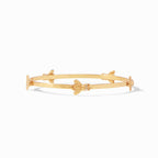 Julie Vos Hammered Gold Bee Bangle