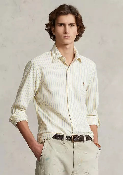 PRL Long-Sleeve Classic Oxford  Yarn-Dyed Sport Shirt