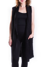 RD Style - Black Sweater Vest