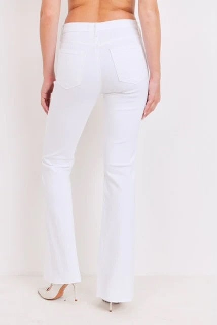 Just Black High Rise Scissor Cut Flare Jeans