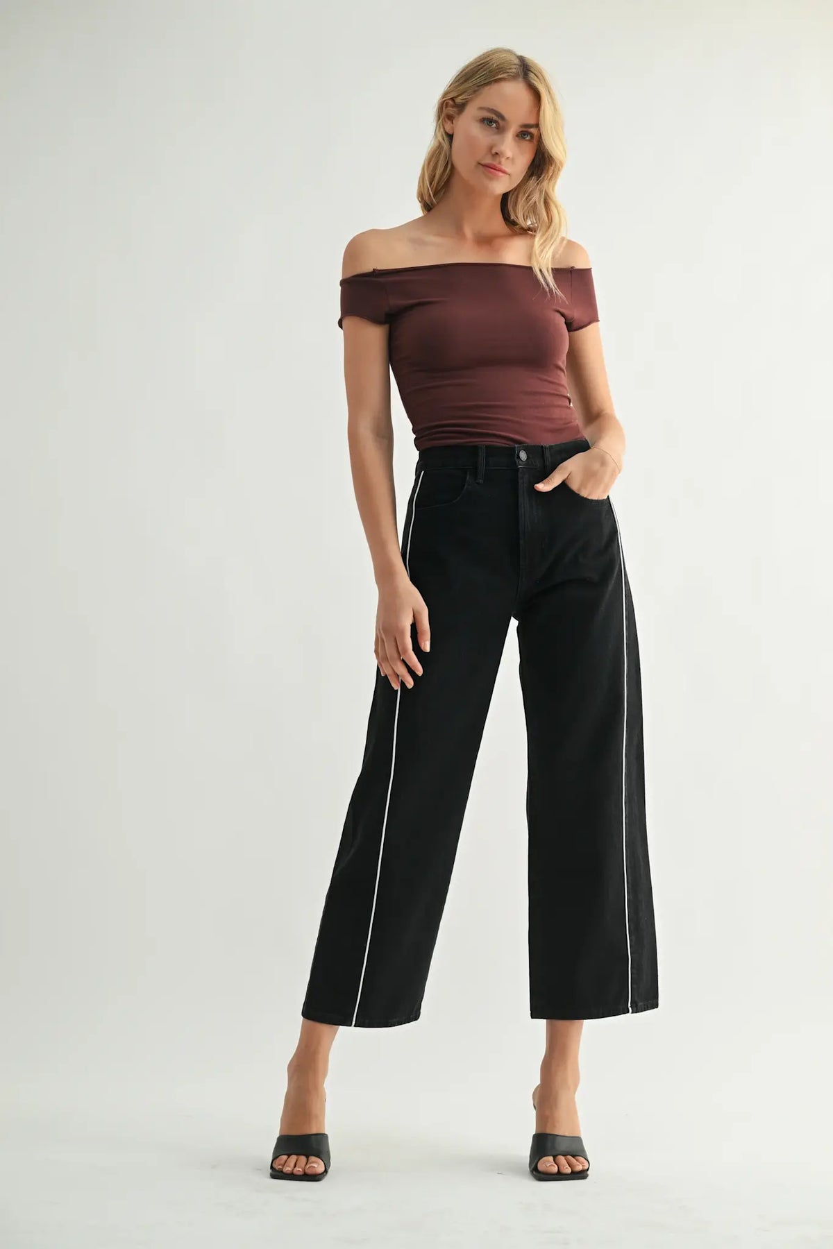 Just Black Denim The Barrel Jean Twist