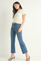 Just Black The Patch Pocket Cropped Flare