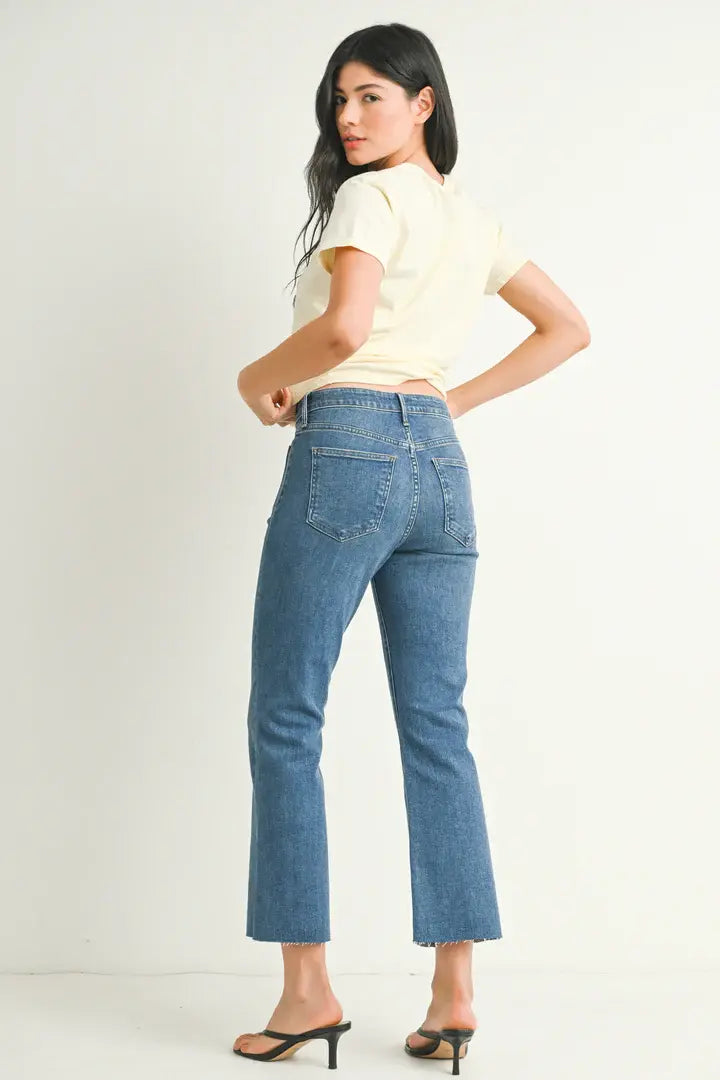 Just Black The Patch Pocket Cropped Flare