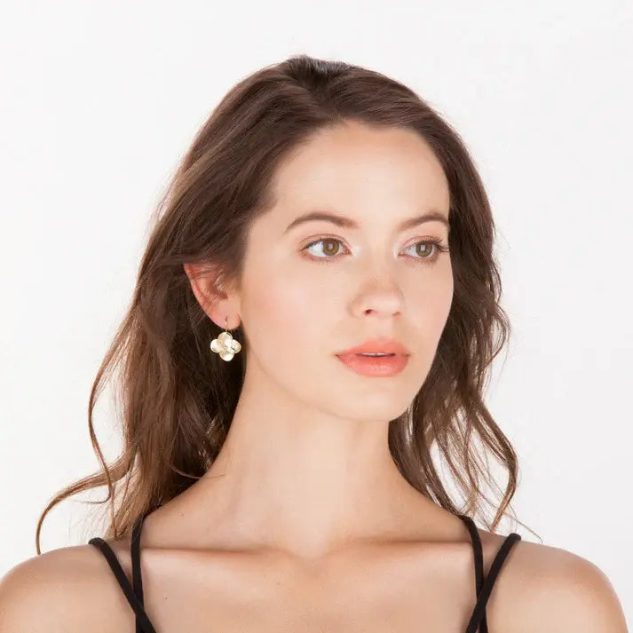 Sheila Fajl Flower Drop Earrings