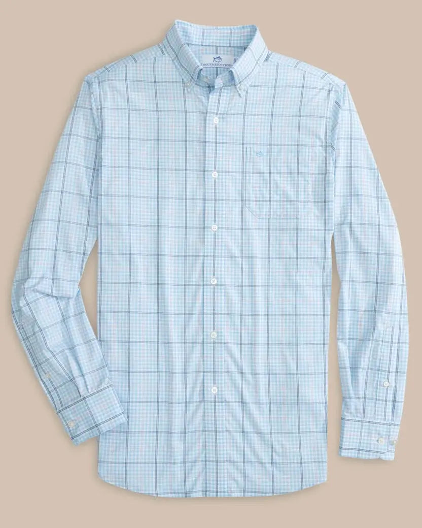 Southern Tide brrr° Intercoastal Rainer Check Long Sleeve Sport Shirt