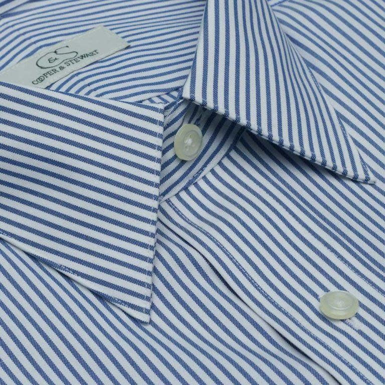 Cooper & Stewart Burlington Banker's Stripe Shirt